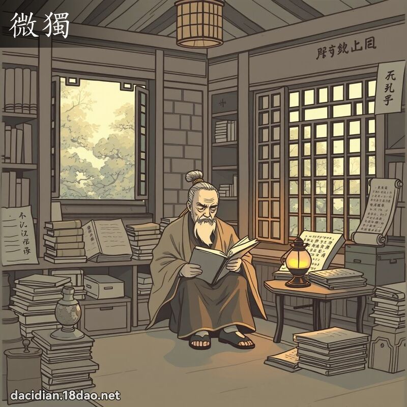 微獨 - 國語大辭典配圖