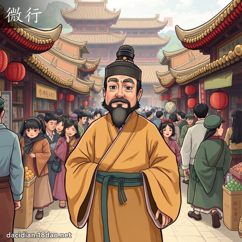 微行 - 国语大辞典配图