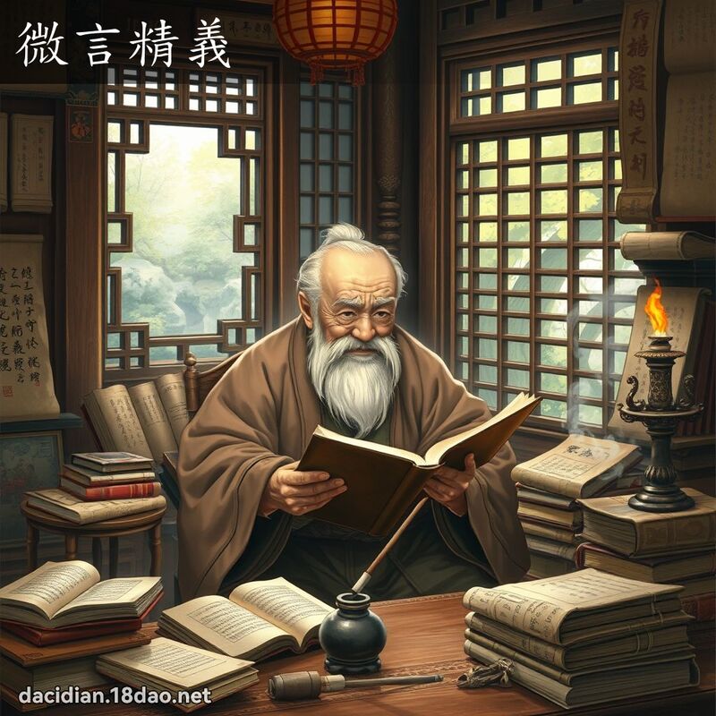 微言精义 - 国语大辞典配图