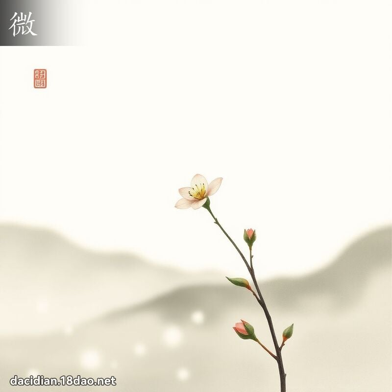 汉字: 微 (多音字)