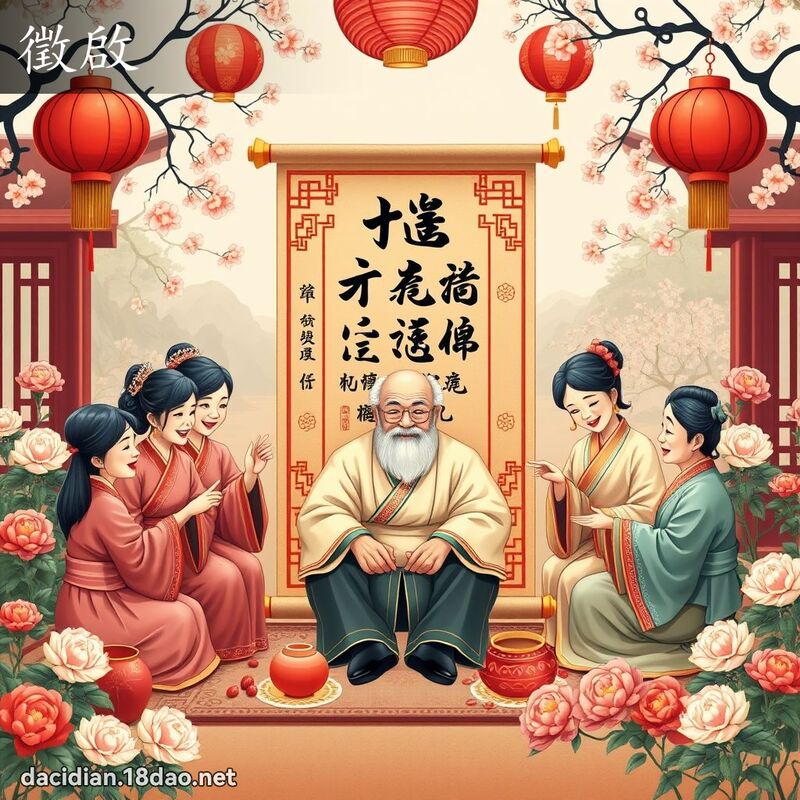徵啟 - 國語大辭典配圖