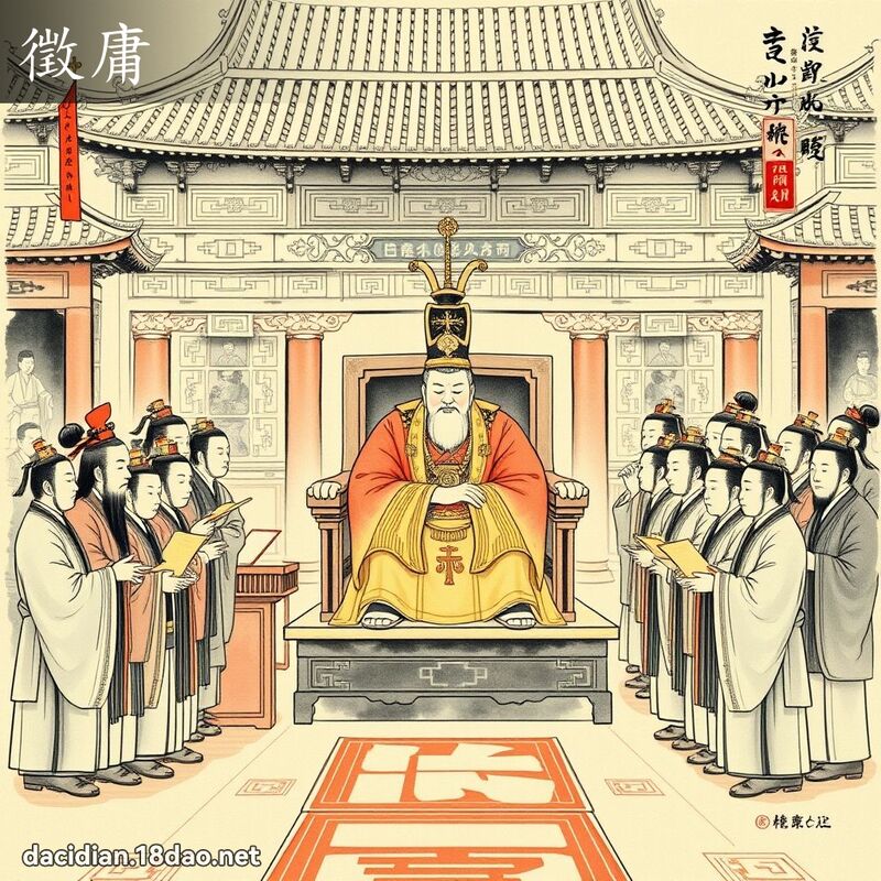徵庸 - 國語大辭典配圖