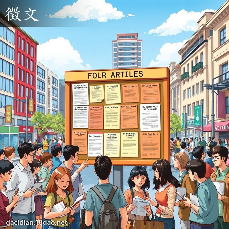 徵文 - 國語大辭典配圖