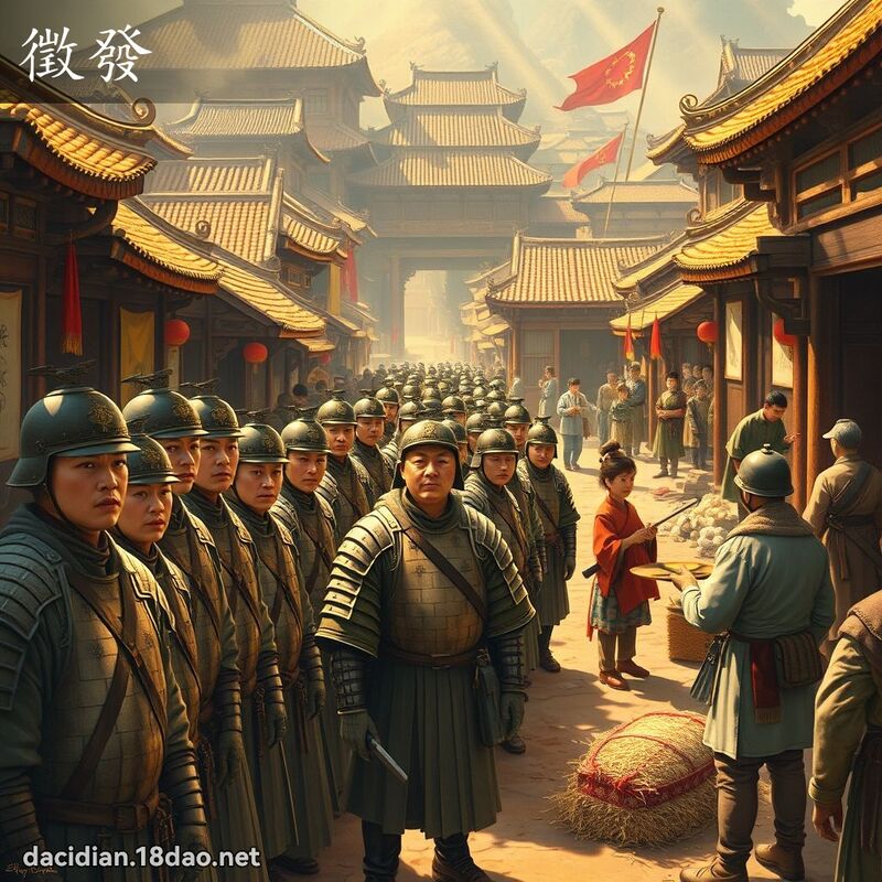徵發 - 國語大辭典配圖