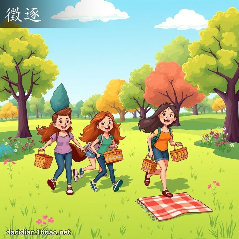 徵逐 - 國語大辭典配圖