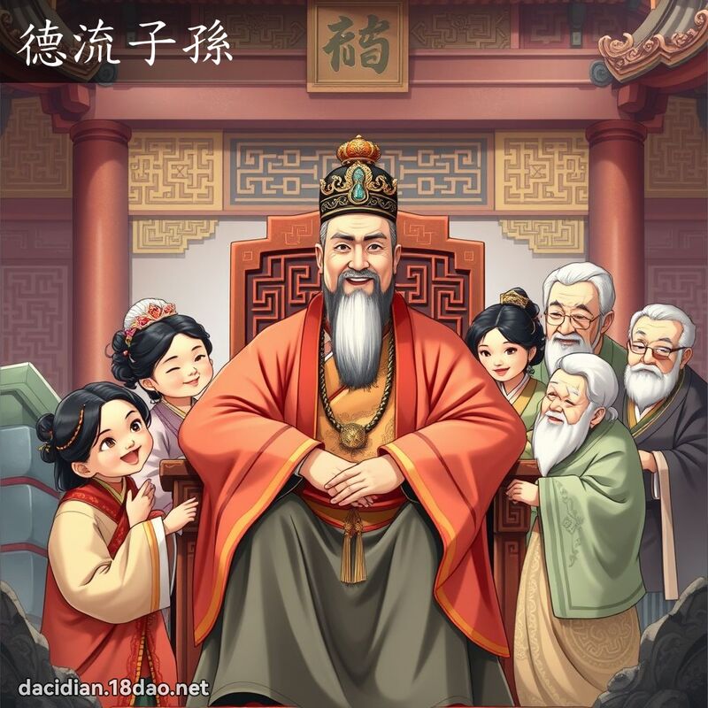 德流子孙 - 国语大辞典配图