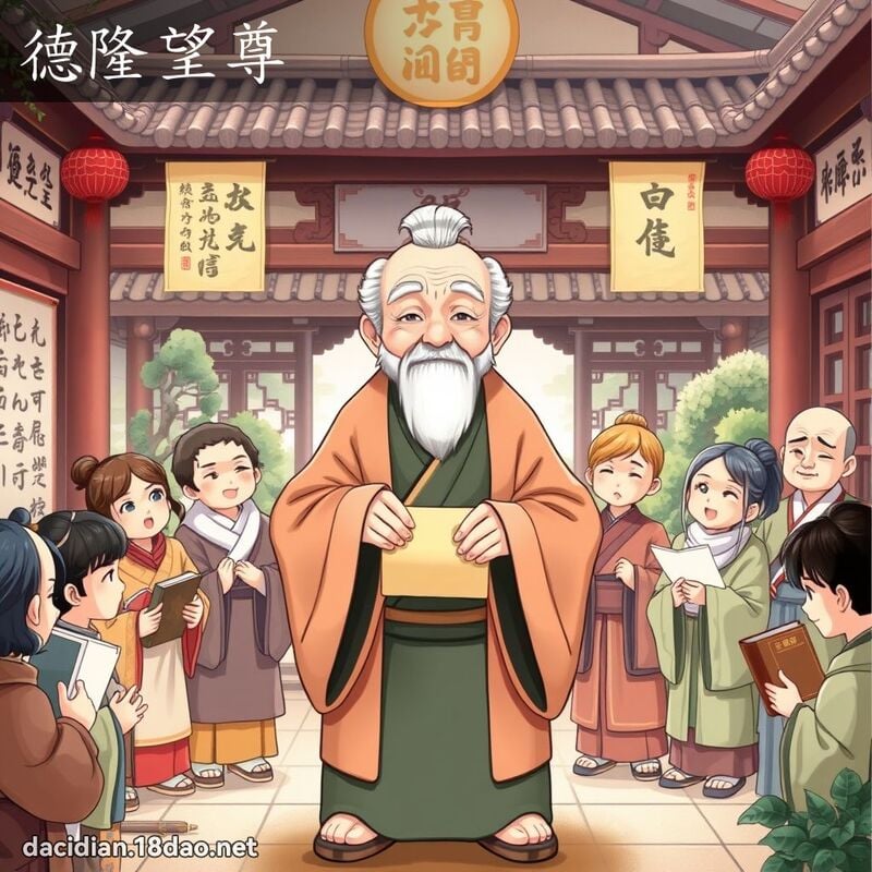 德隆望尊 - 国语大辞典配图
