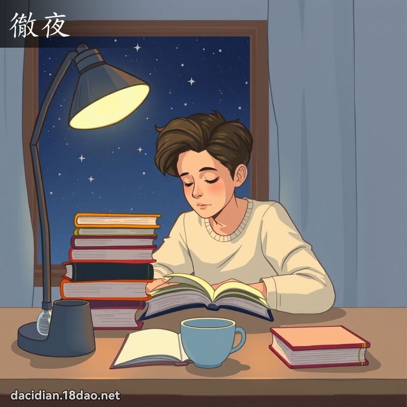 彻夜 - 国语大辞典配图