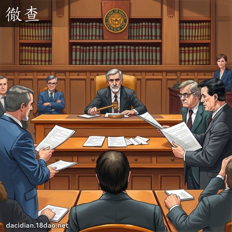 彻查 - 国语大辞典配图
