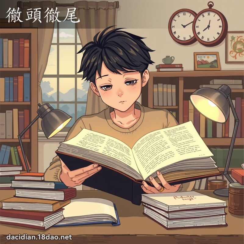 徹頭徹尾 - 國語大辭典配圖