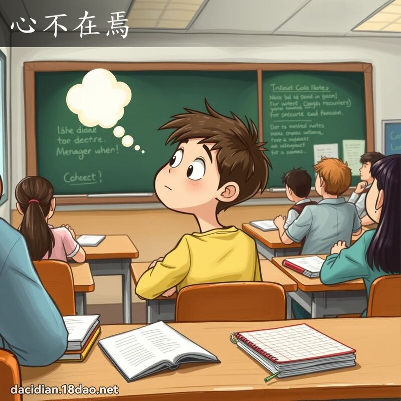 心不在焉 - 國語大辭典配圖