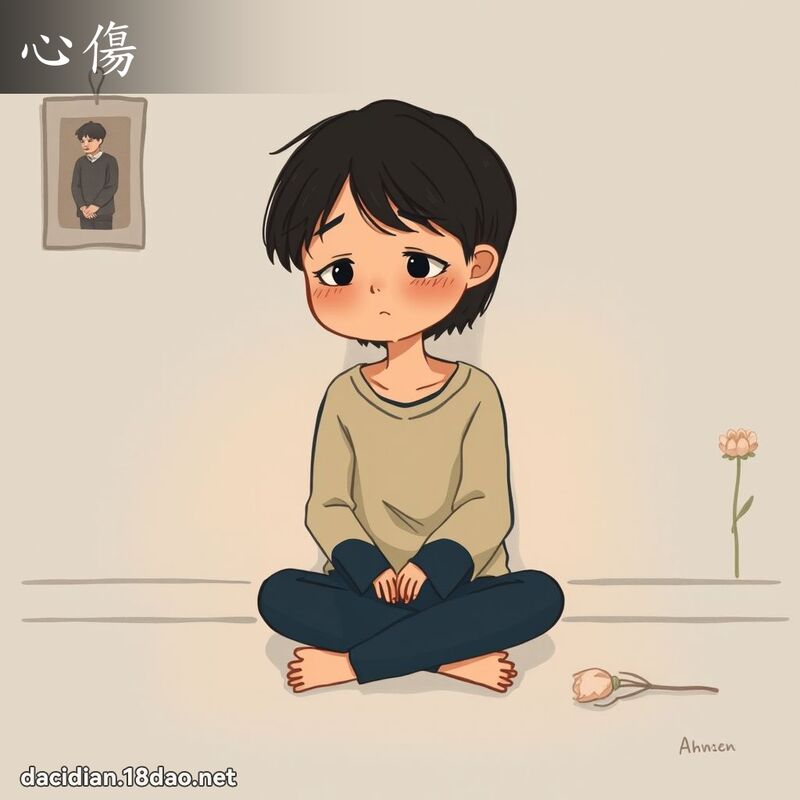 心傷 - 國語大辭典配圖