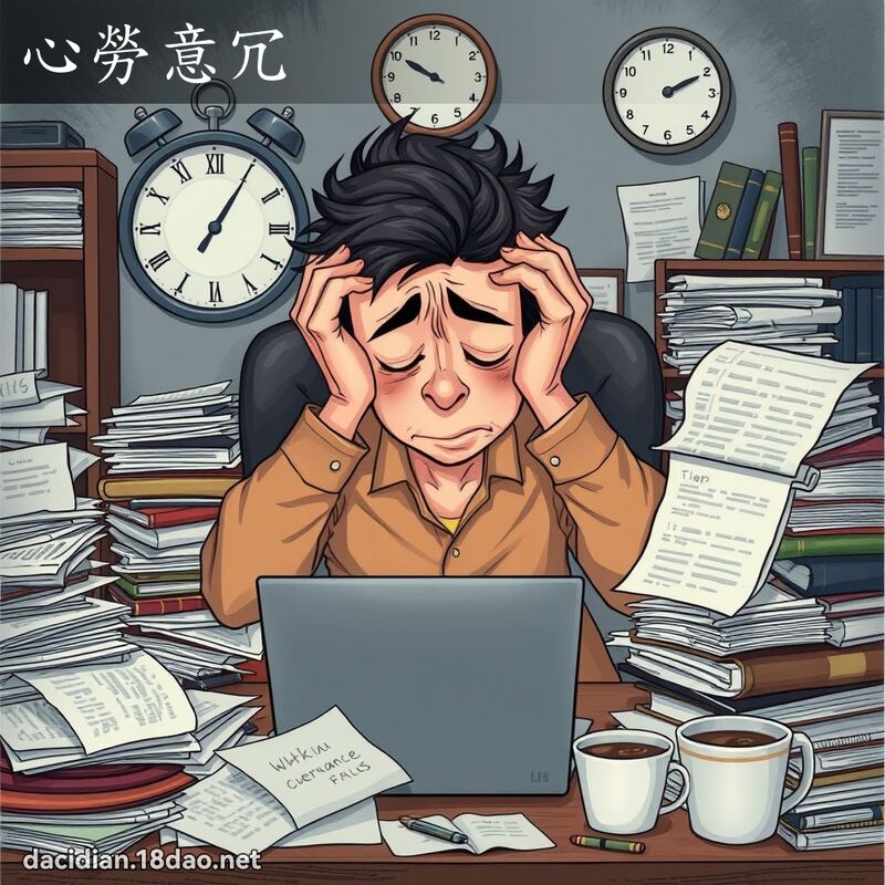 心勞意冗 - 國語大辭典配圖