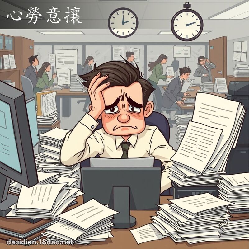 心勞意攘 - 國語大辭典配圖