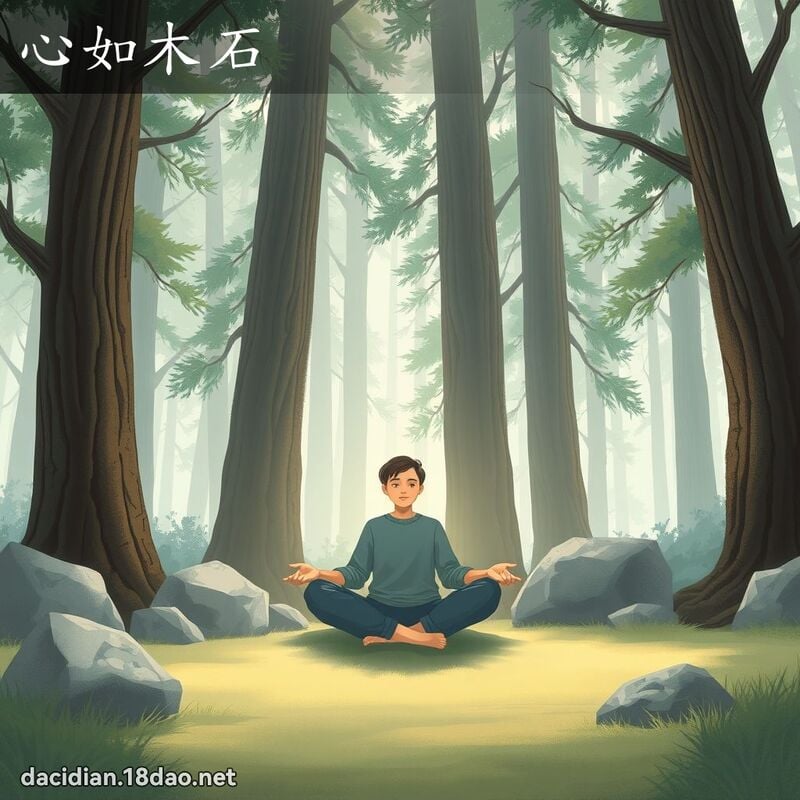 心如木石 - 國語大辭典配圖