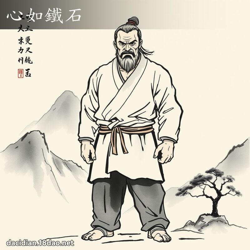心如铁石 - 国语大辞典配图