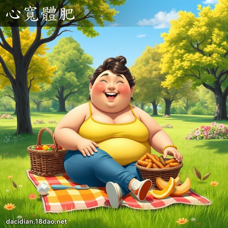心宽体肥 - 国语大辞典配图