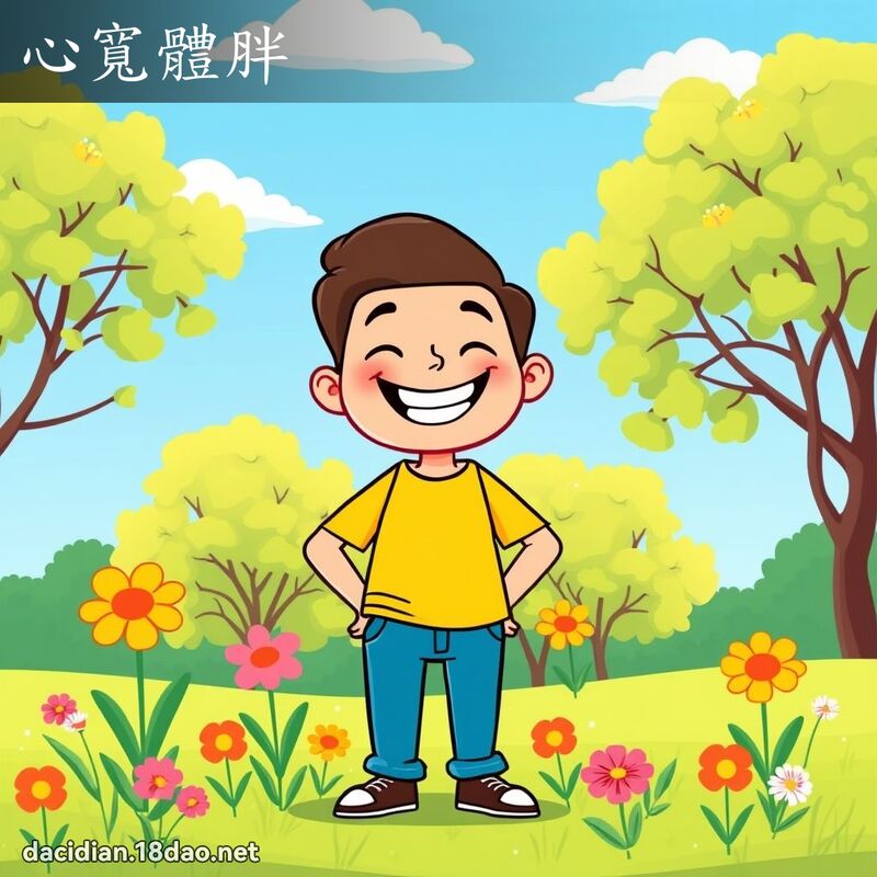 心寬體胖 - 國語大辭典配圖