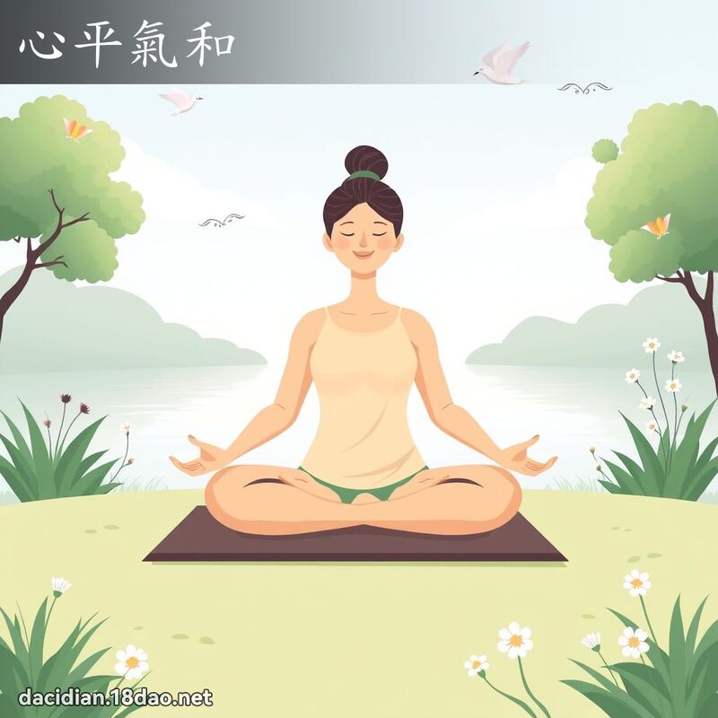 心平氣和 - 國語大辭典配圖