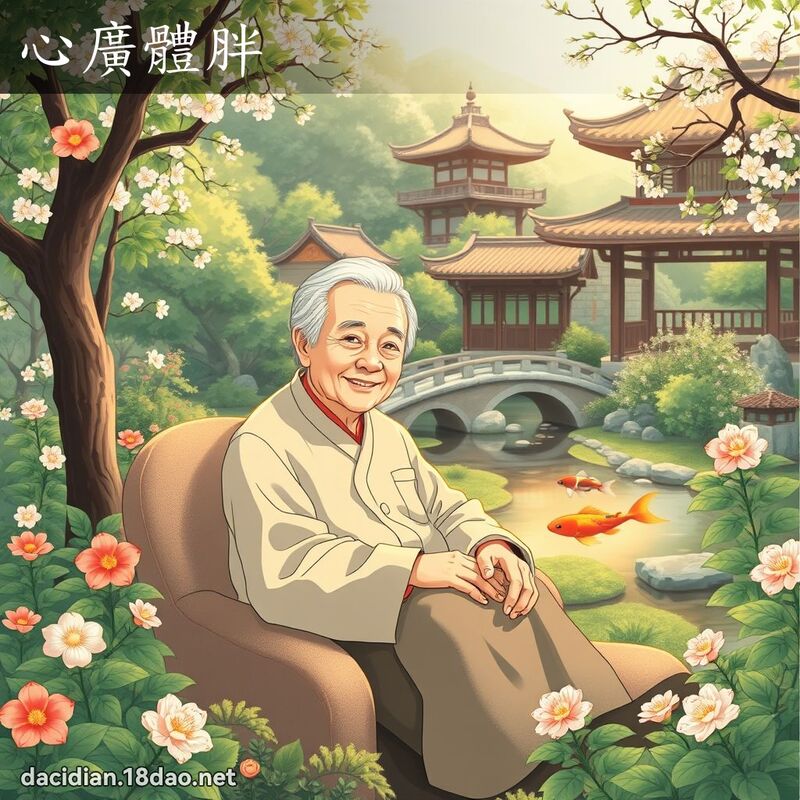 心广体胖 - 国语大辞典配图