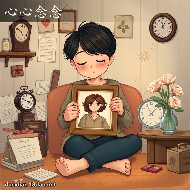 心心念念 - 國語大辭典配圖