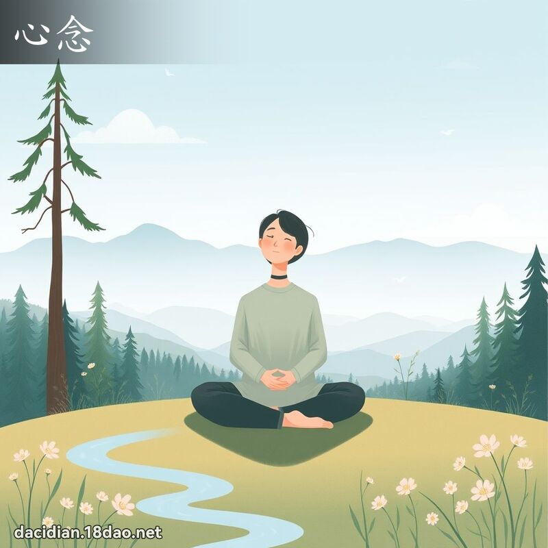 心念 - 国语大辞典配图