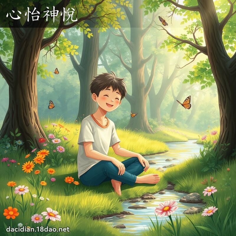 心怡神悦 - 国语大辞典配图