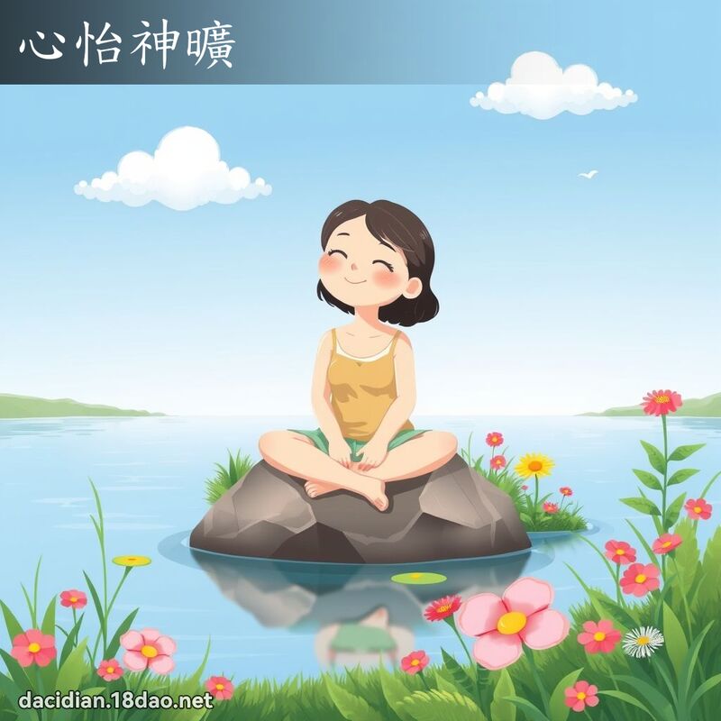 心怡神旷 - 国语大辞典配图