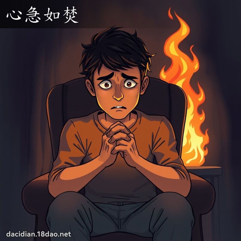 心急如焚 - 国语大辞典配图