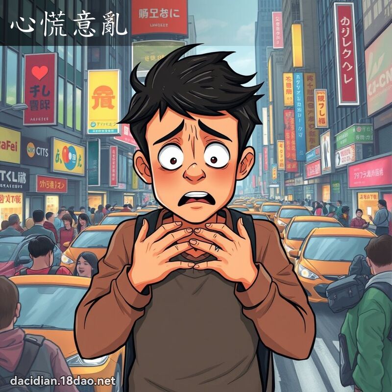 心慌意乱 - 国语大辞典配图