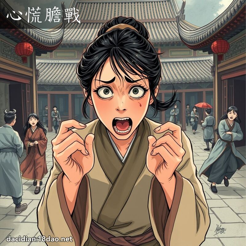心慌胆战 - 国语大辞典配图