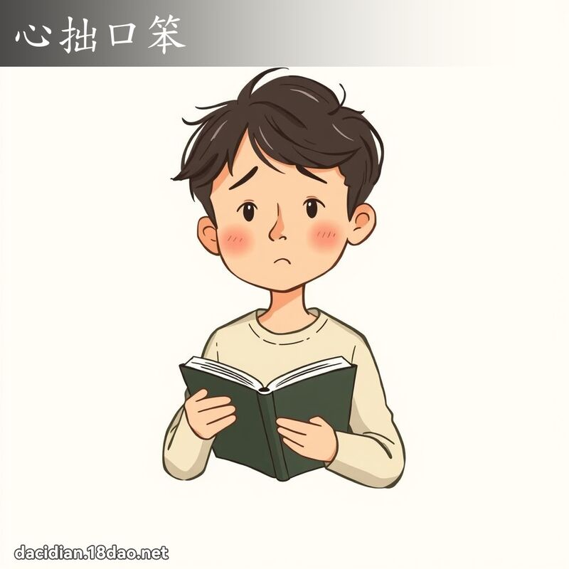 心拙口笨 - 国语大辞典配图