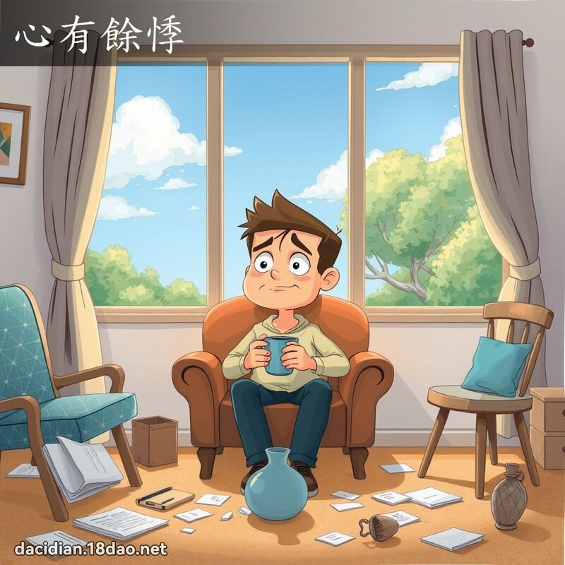 心有餘悸 - 國語大辭典配圖
