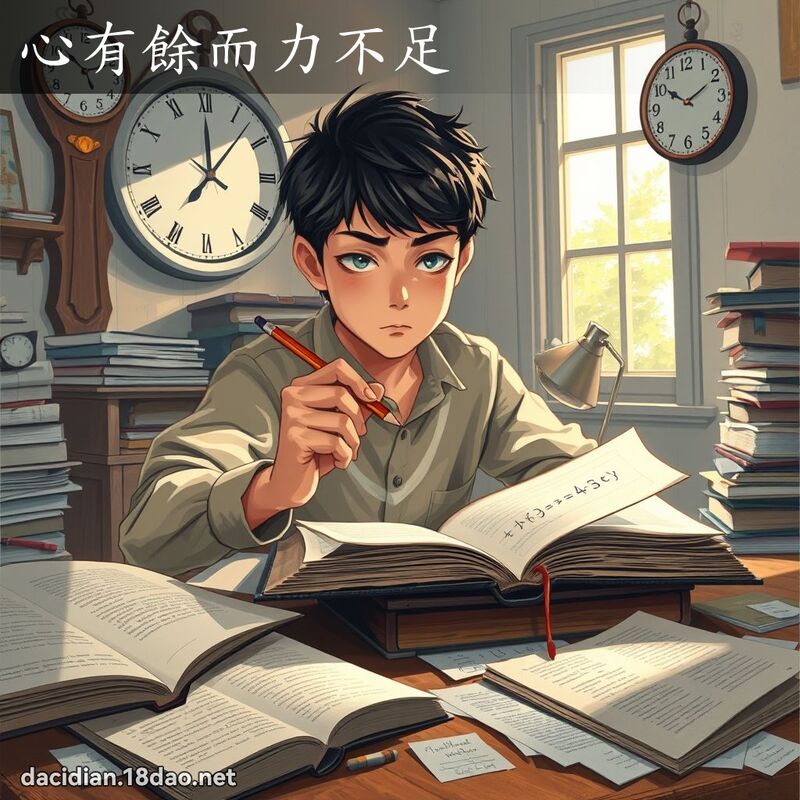心有餘而力不足 - 國語大辭典配圖