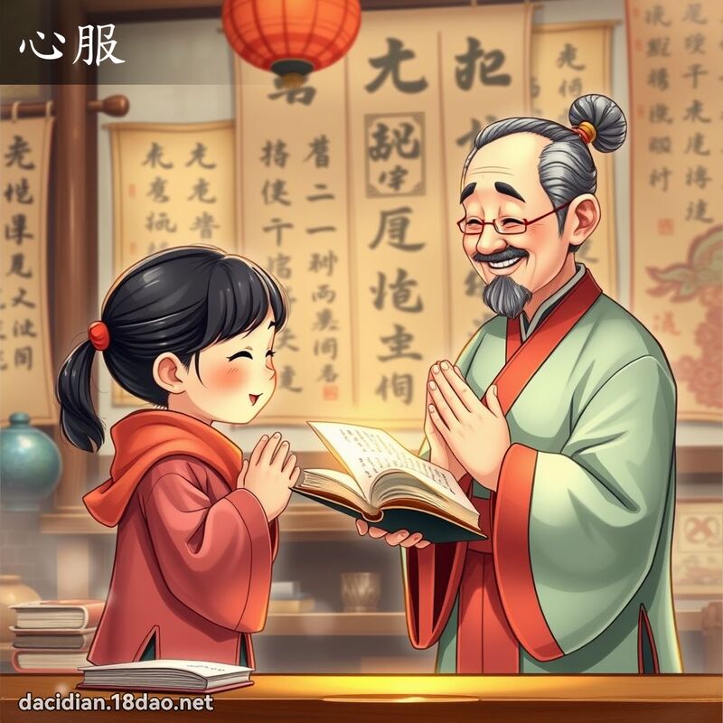 心服 - 国语大辞典配图