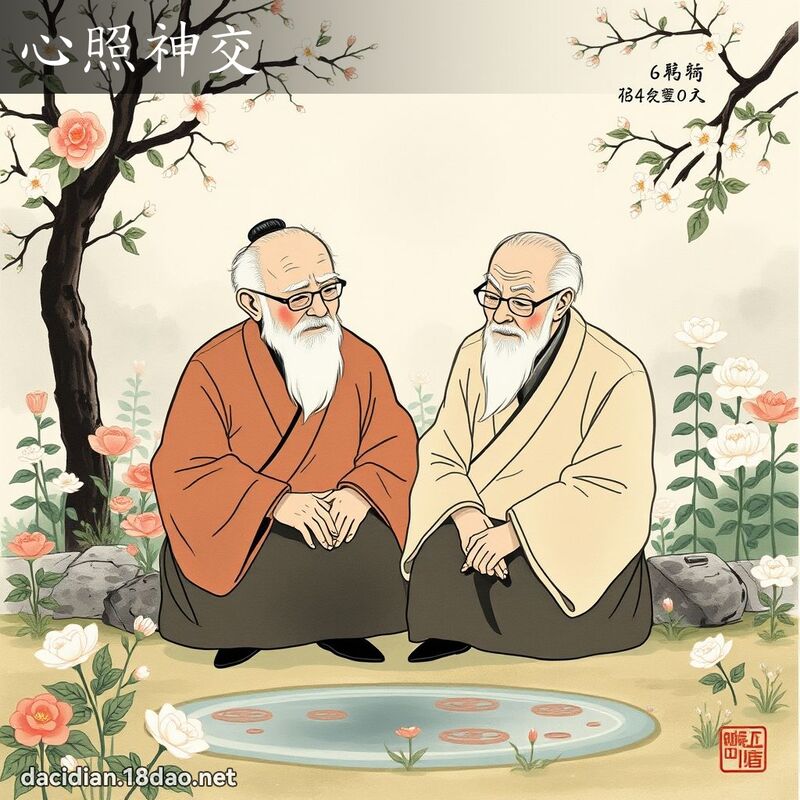 心照神交 - 国语大辞典配图
