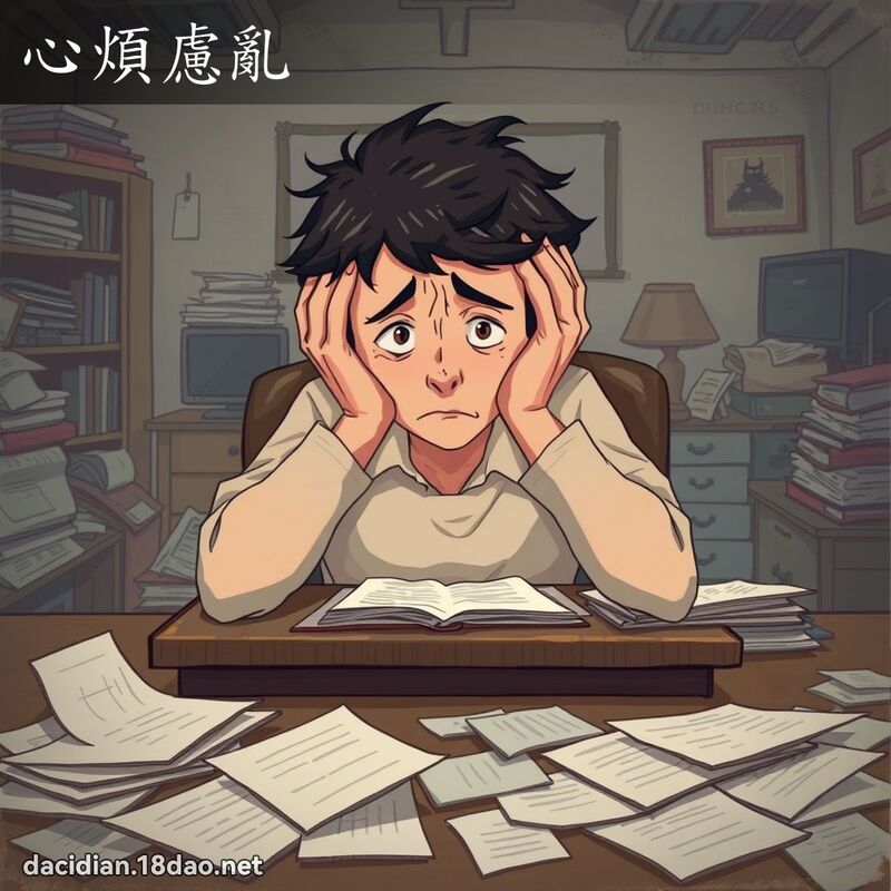 心烦虑乱 - 国语大辞典配图