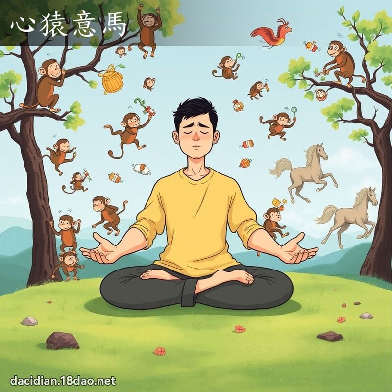 心猿意马 - 国语大辞典配图