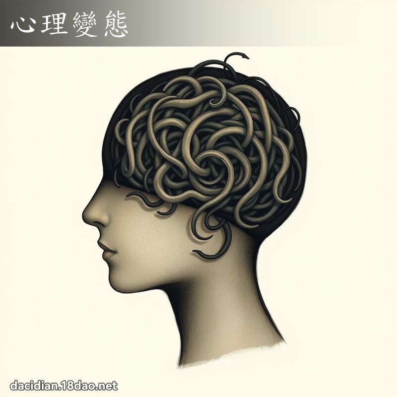 心理變態 - 國語大辭典配圖