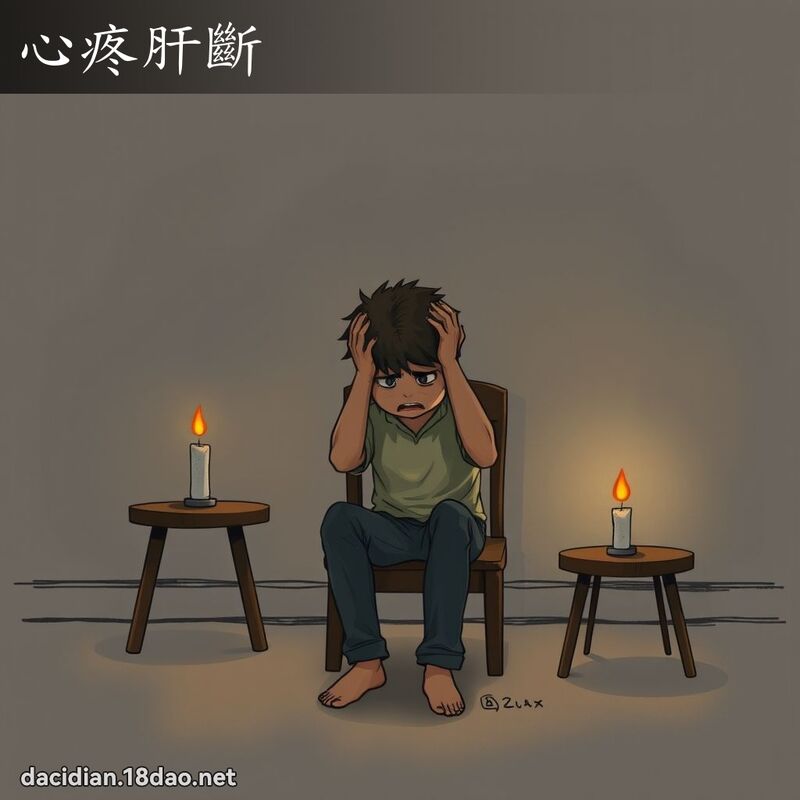 心疼肝断 - 国语大辞典配图
