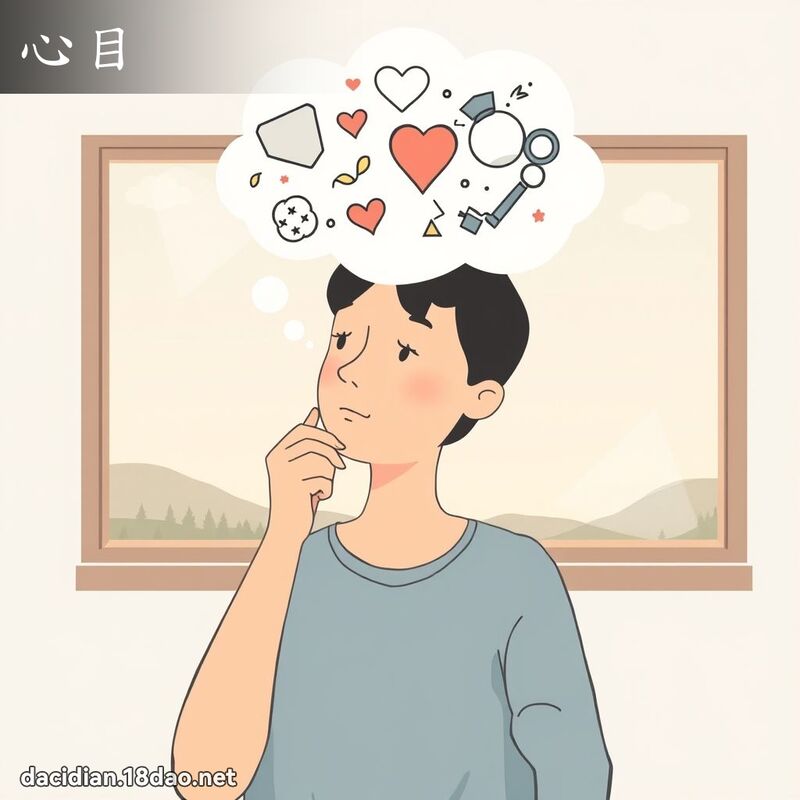 心目 - 國語大辭典配圖
