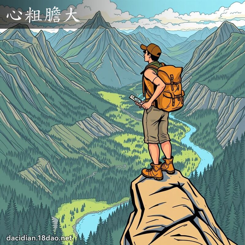 心粗胆大 - 国语大辞典配图