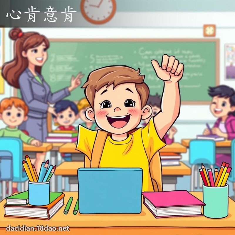 心肯意肯 - 国语大辞典配图