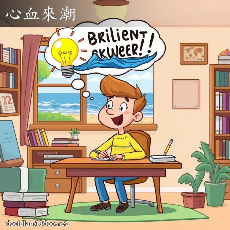 心血來潮 - 國語大辭典配圖