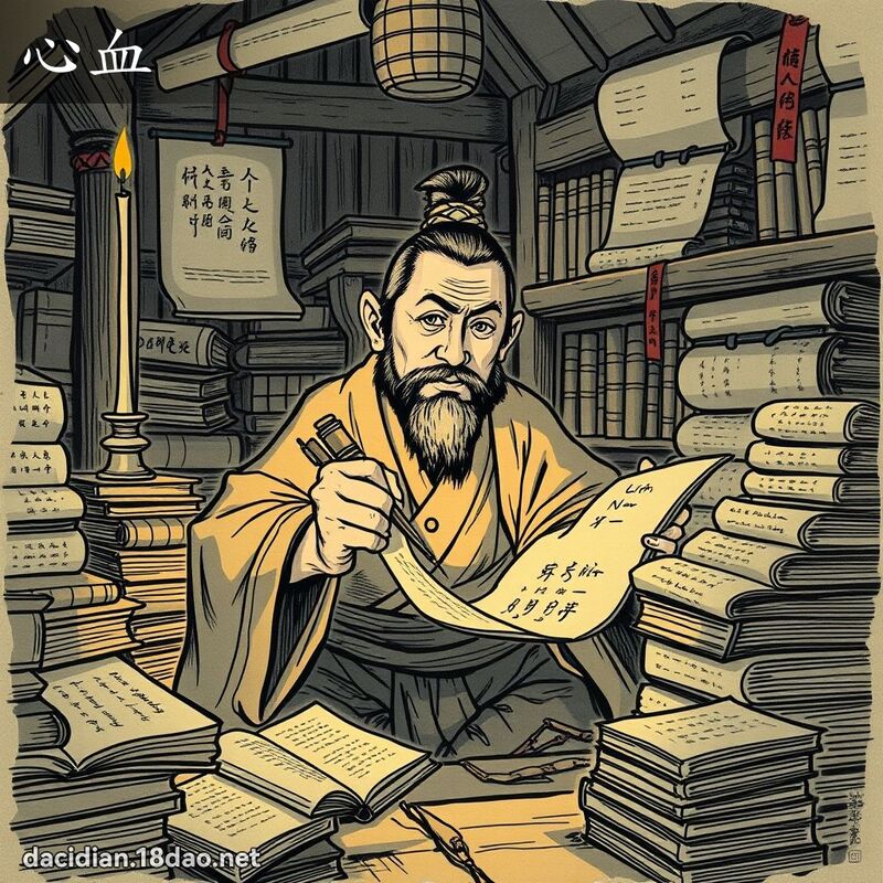 心血 - 國語大辭典配圖