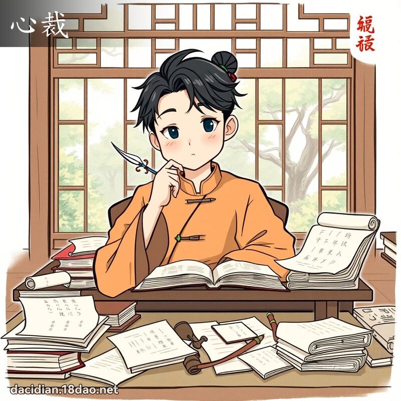 心裁 - 國語大辭典配圖
