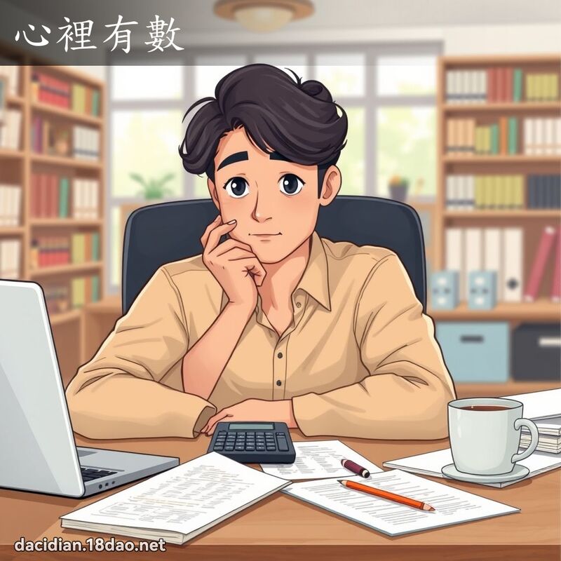 心裡有數 - 國語大辭典配圖