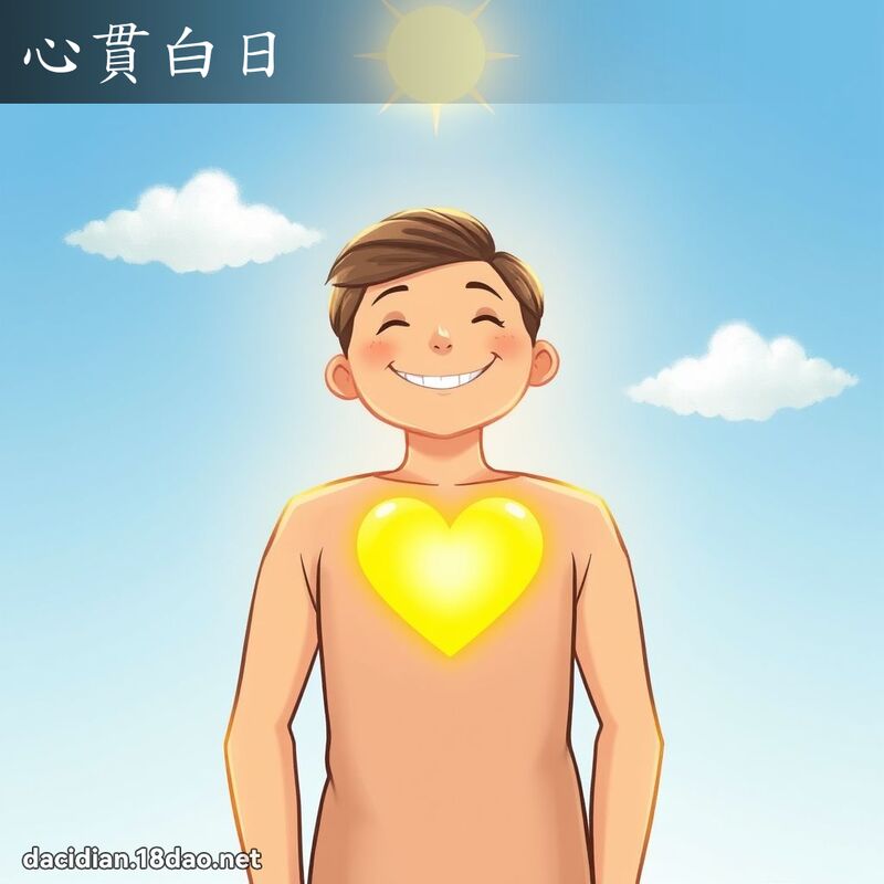 心贯白日 - 国语大辞典配图