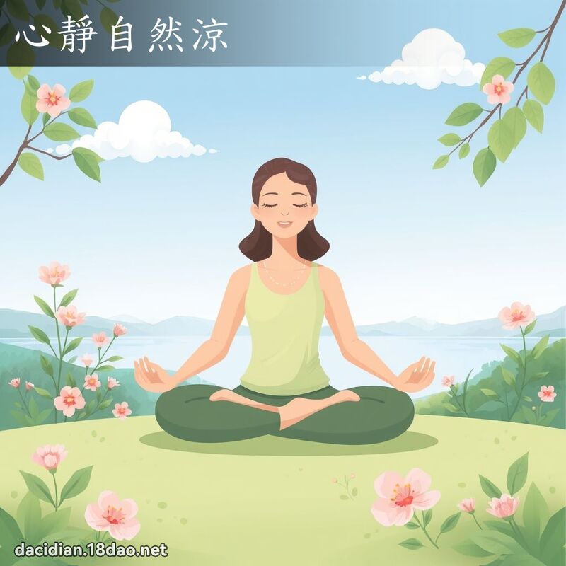 心静自然凉 - 国语大辞典配图
