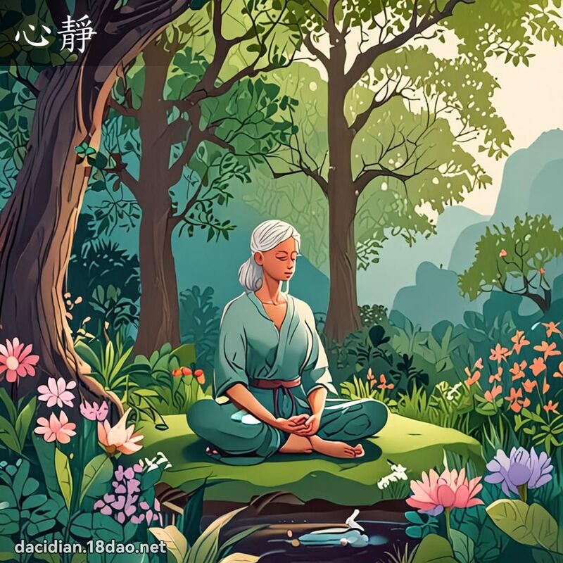 心靜 - 國語大辭典配圖